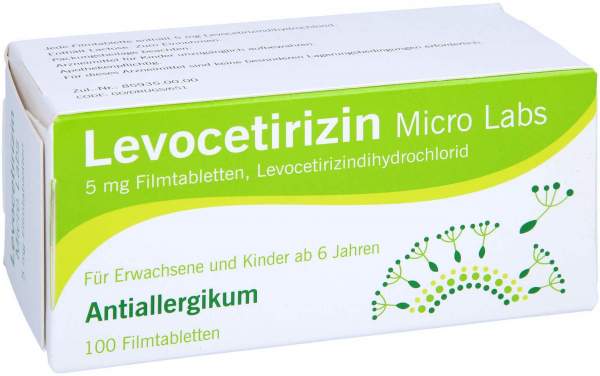 Levocetirizin Micro Labs 5 mg 100 Filmtabletten