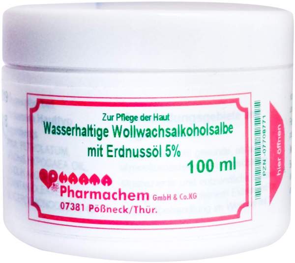 Wollwachsalkoholsalbe Wasserhaltig Mit Erdnussöl 5 % 100 G Salbe