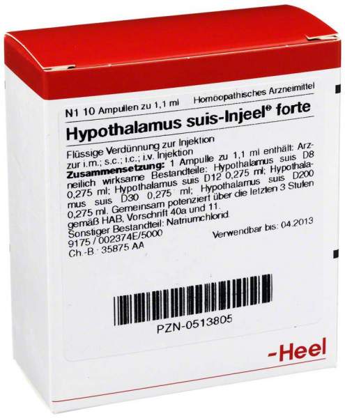 Hypothalamus Suis Injeel Forte 10 Ampullen