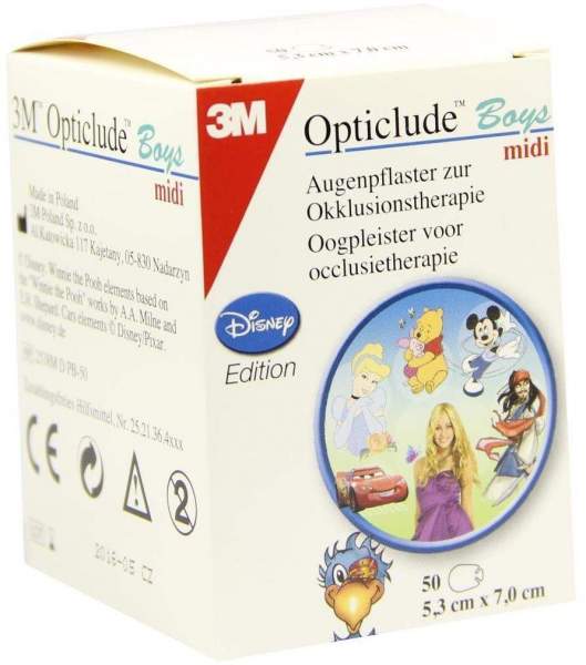Opticlude 3m Disney Pfl.Boys Midi 2538mdpb-50