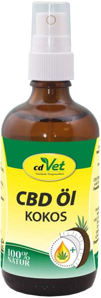 Cbd Öl Kokos Ergänzungsfuttermittel Für Hunde und Pferde 100 ml