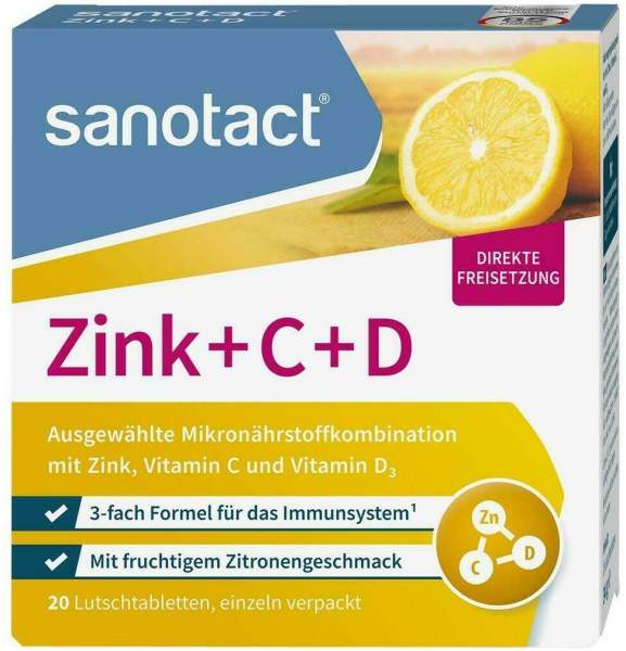 SANOTACT Zink+C+D Lutschtabletten