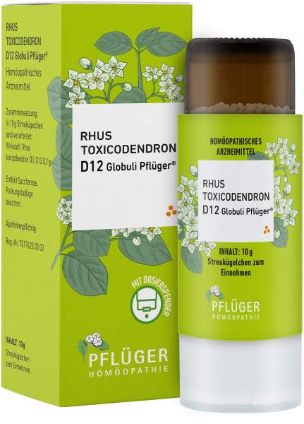 Rhus Toxicodendron D 12 Globuli Pflüger Globulispender 10 g