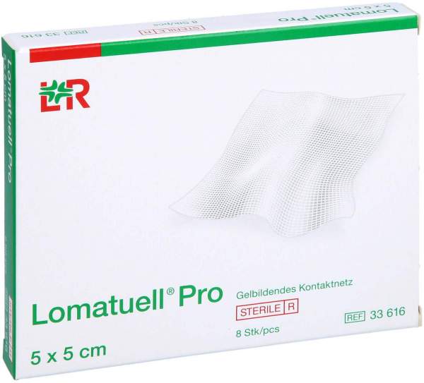 Lomatuell Pro 5 X 5 cm Steril 8 Stück