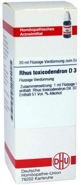 Rhus Toxicodendron D30 Dilution 20 ml Dilution