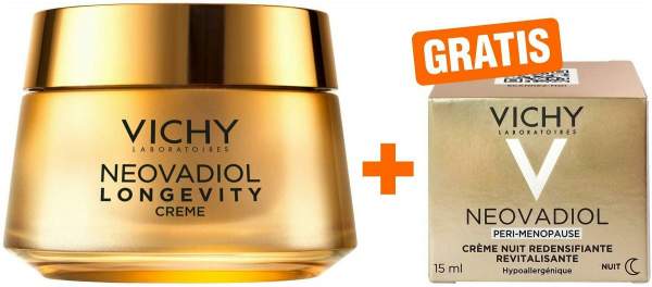 Vichy Neovadiol Longevity Pro Volumen 50 ml Creme + gratis Vichy Neovadiol Nachtpflege in den Wechseljahren 15 ml