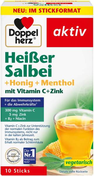 Doppelherz Aktiv Heisser Salbei + Honig + Menthol Granulat 10...