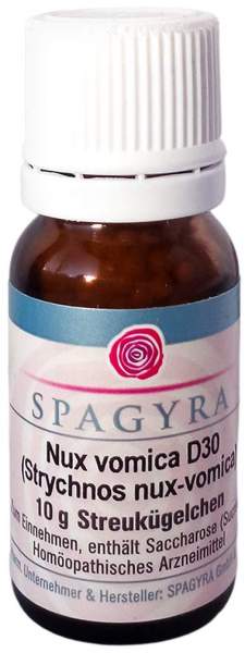 Nux Vomica D 30 Strychnos Nux-Vomica Globuli 10 G