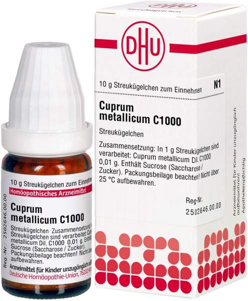 Cuprum Metallicum C 1000 Globuli 10 G