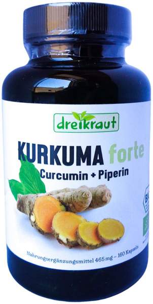 Kurkuma Forte Curcumin+piperin Kapseln