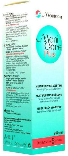 Meni Care Plus Kontaktlinsenpflegemittel 250 ml