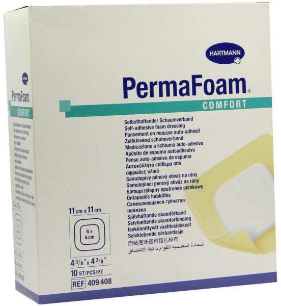 Permafoam Comfort Schaumverband 11x11cm