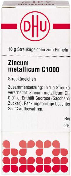 DHU Zincum Metallicum C1000 10 g Globuli