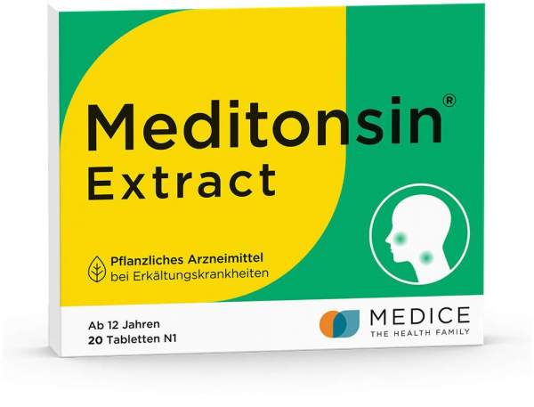 Meditonsin Extract pflanzliche Erkältungstabletten 40 Stück