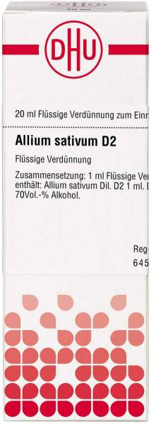 DHU Allium sativum D2 Dilution 20 ml