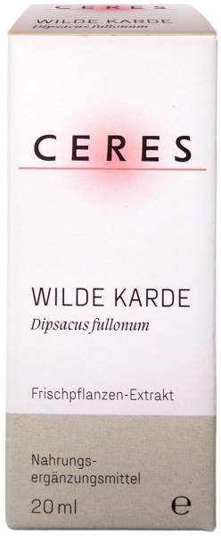 Ceres Wilde Karde Dipsacus Fullonum Extrakt Tropfen 20 ml