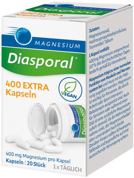 Magnesium Diasporal 400 Extra 20 Kapseln