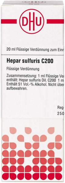 DHU Hepar sulfuris C200 Dilution 20 ml