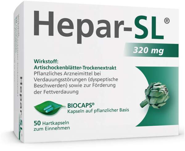 Hepar Sl 320 mg 50 Hartkapseln