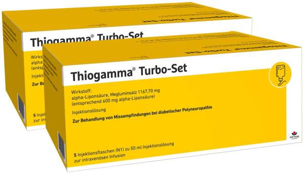 Thiogamma Turbo Set 2 X 5 X 50 ml Injektionsflaschen