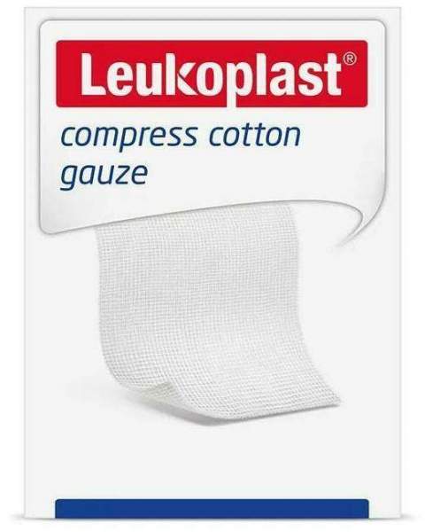 Leukoplast compress Cotton Gauze 10 cm x 10 cm 50 Kopressen