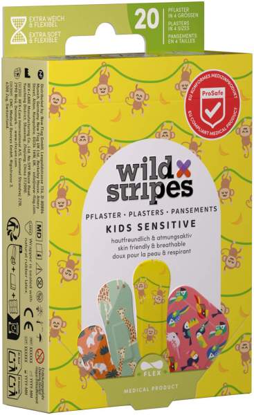 Wild Stripes Kids Sensitive Jungle Vibe 20 Pflaster