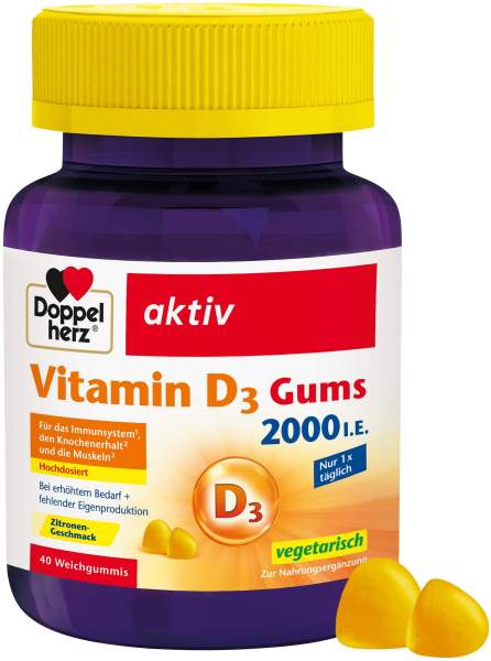Doppelherz Aktiv Vitamin D3 2000 I.E. 40 Gums