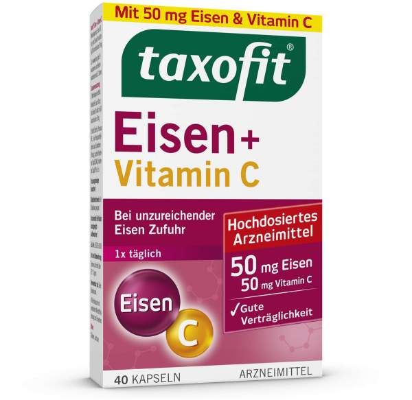 Taxofit Eisen + Vitamin C 40 Kapseln