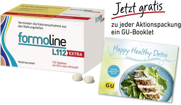 Formoline L112 Extra 192 Tabletten + gratis GU Happy Healthy Detox Booklet