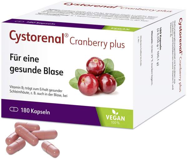 Cystorenal Plus Cranberry 180 Kapseln