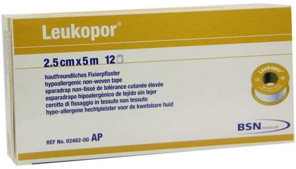 Leukopor 5 M X 2,50 cm 2482 12 Pflaster