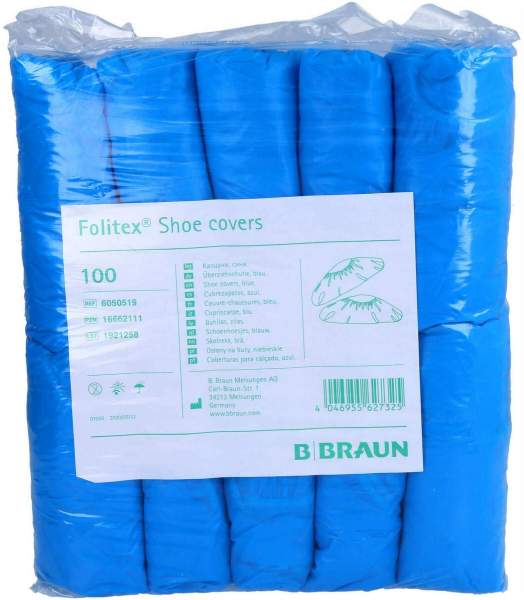 Folitex Shoe Covers Universalgröße Blau 100 Stück