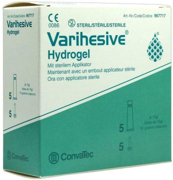Varihesive Hydrogel Mit Sterilem Applikator 5 X 15 G Gel