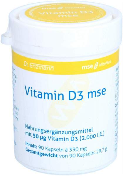 Vitamin D3 Mse 90 Kapseln