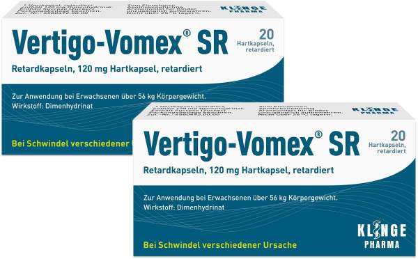 Vertigo Vomex SR 2 x 20 Retardkapseln