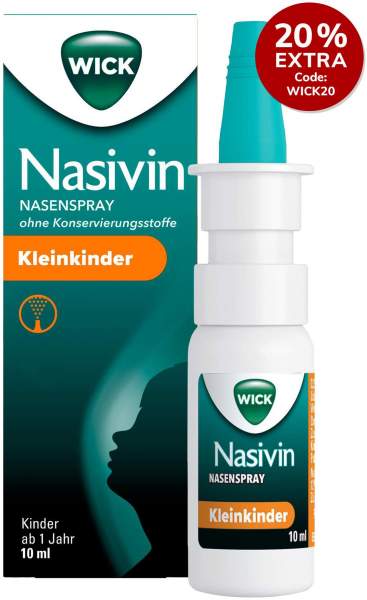 Wick Nasivin Nasenspray Baby ohne Konservierungsstoffe 10 ml