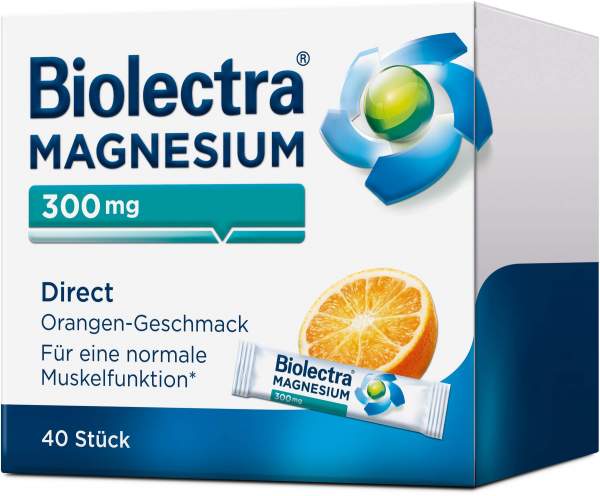 Biolectra Magnesium 300 mg Direct Orangengeschmack 40 Pellet