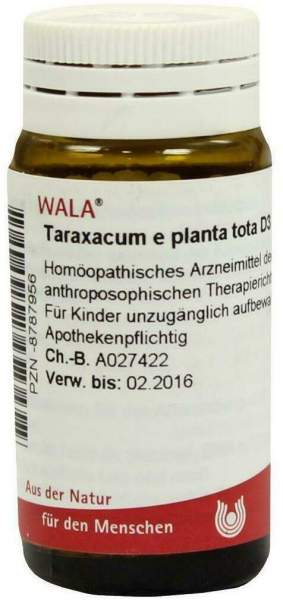 Wala Taraxacum E Planta Tota D3 20 G Globuli