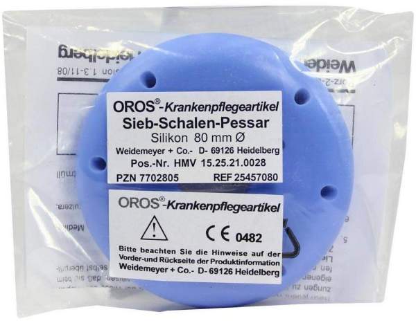 Siebschalen Pessar Silicon 80 mm