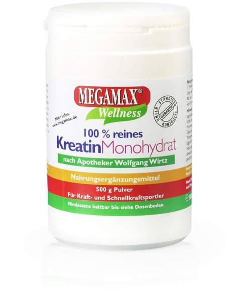 Megamax Kreatin Monohydrat 100% Rein 500 G