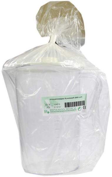 Urinsammelglas 2000ml Kunststoff Mit Deckel