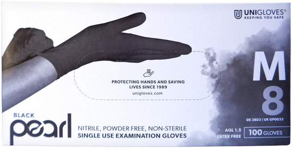 Handschuhe Einmal Nitril M Schwarz