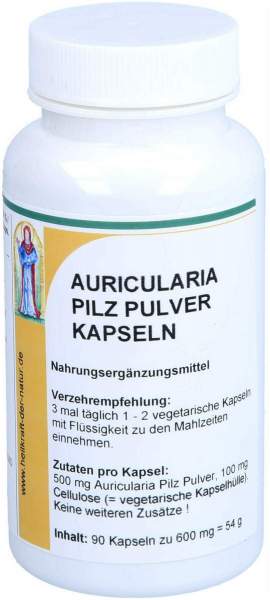 Auricularia Pilz Pulver Kapseln 100 Stück