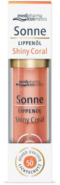 medipharma cosmetics Sonne Lippenöl shiny coral LSF 50 4 ml