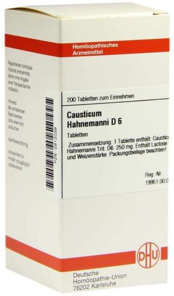 Causticum Hahnemanni D6 200 Tabletten