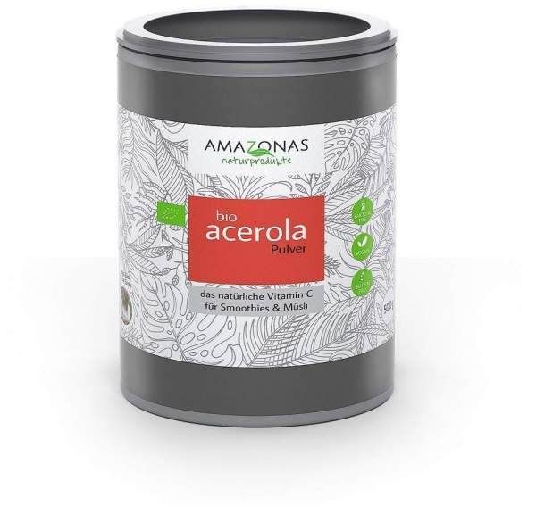 Acerola 100% Bio Pur Natürliches Vitamin C Pulver 500 G Pulver