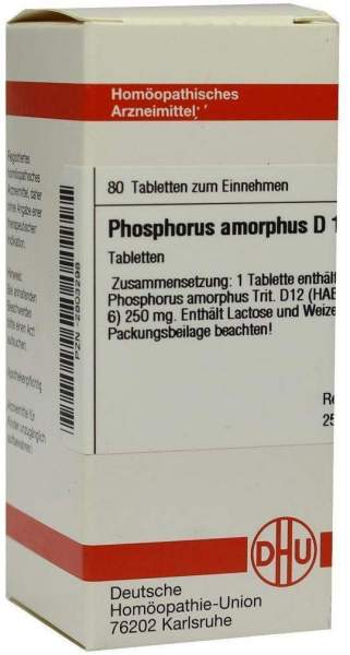 Phosphorus Amorphus D12 Tabletten 80 Tabletten