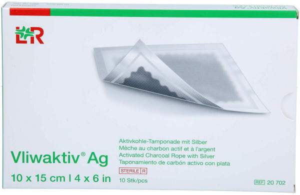 Vliwaktiv AG Aktivkohle Tampon.M.Silber 10x15 cm