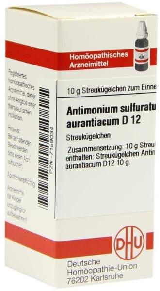 Dhu Antimonium Sulfuricum Aurantiacum D12 Globuli