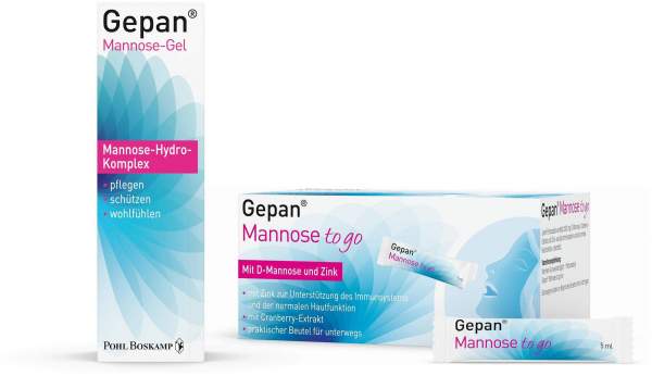 Gepan Mannose-Gel 30 ml + Mannose to go Lösung 14 Portionssticks